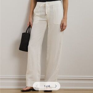 Polo by Ralph Lauren Cream Wide Leg Pants